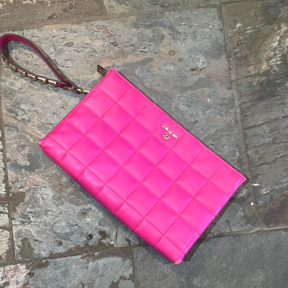 Pink Quilted Wristlet by Michael Kors